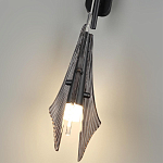 Бра черного цвета с плафоном из рельефного стекла Glass Pod варинант исполнения - 9 | Loft Concept в Саратове