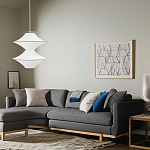 Подвесной вязаный белый светильник «Звезда Востока 02» варинант исполнения - 1 | Loft Concept в Саратове