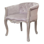 Кресло низкое в стиле прованс Розовый Велюр Louis French Armchair  варинант исполнения - 3 | Loft Concept в Саратове