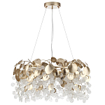 Люстра с декоративными подвесками из прозрачного стекла в форме монеток FAIRYTREE Light варинант исполнения - 6 | Loft Concept в Саратове