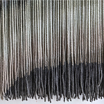 Пейзаж из нитей Макраме Wall decor Black and White Landscape варинант исполнения - 4 | Loft Concept в Саратове