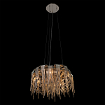 Люстра подвесная круглая с изогнутыми металлическими дугами и ниспадающими цепочками 65 см Atlantis Chain варинант исполнения - 13 | Loft Concept в Саратове