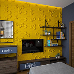 Гипсовая 3D Панель M-41 A, B варинант исполнения - 3 | Loft Concept в Саратове