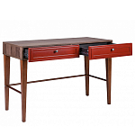 Стол письменный из массива бука с 2-мя ящиками красный Wenge Light варинант исполнения - 3 | Loft Concept в Саратове