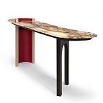 Консоль с овальной столешницей со светодиодной подсветкой Ruby варинант исполнения - 1 | Loft Concept в Саратове