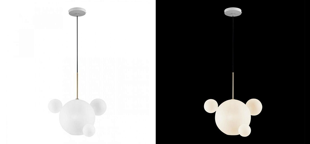 Светильник Giopato & Coombes Bollr Pendant 4 BUBBLE LAMP матовое белое стекло Светильник Giopato & Coombes Bollr Pendant 4 BUBBLE LAMP матовое белое стекло - Loft-Concept в Саратове