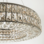 Круглая люстра с хрустальным декором Langlais Crystal Chrome Chandelier варинант исполнения - 2 | Loft Concept в Саратове