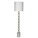 Торшер мраморный с белым абажуром Floor lamp Jewelry варинант исполнения - 1 | Loft Concept в Саратове