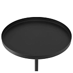 Кофейный столик с круглой чёрной столешницей и мраморным основанием Exquisite Practicality варинант исполнения - 2 | Loft Concept в Саратове