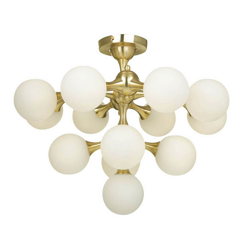 Потолочный светильник MOONDROP Lamp Gold 13 Белый Золотой Потолочный светильник MOONDROP Lamp Gold 13 Белый Золотой в Саратове | Loft Concept