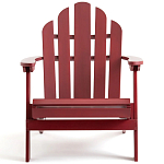 Уличное кресло из массива акации Adirondack Wooden Chair Red варинант исполнения - 2 | Loft Concept в Саратове