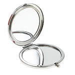 Зеркало карманное двухстороннее круглое из натурального камня Серафинит в подарочной упаковке Silver Stone Mirrors варинант исполнения - 2 | Loft Concept в Саратове