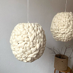 Светильник вязаный из шерсти Wool Oval варинант исполнения - 1 | Loft Concept в Саратове