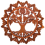 Панно из дерева круглое Osier Panel With Trees варинант исполнения - 1 | Loft Concept в Саратове