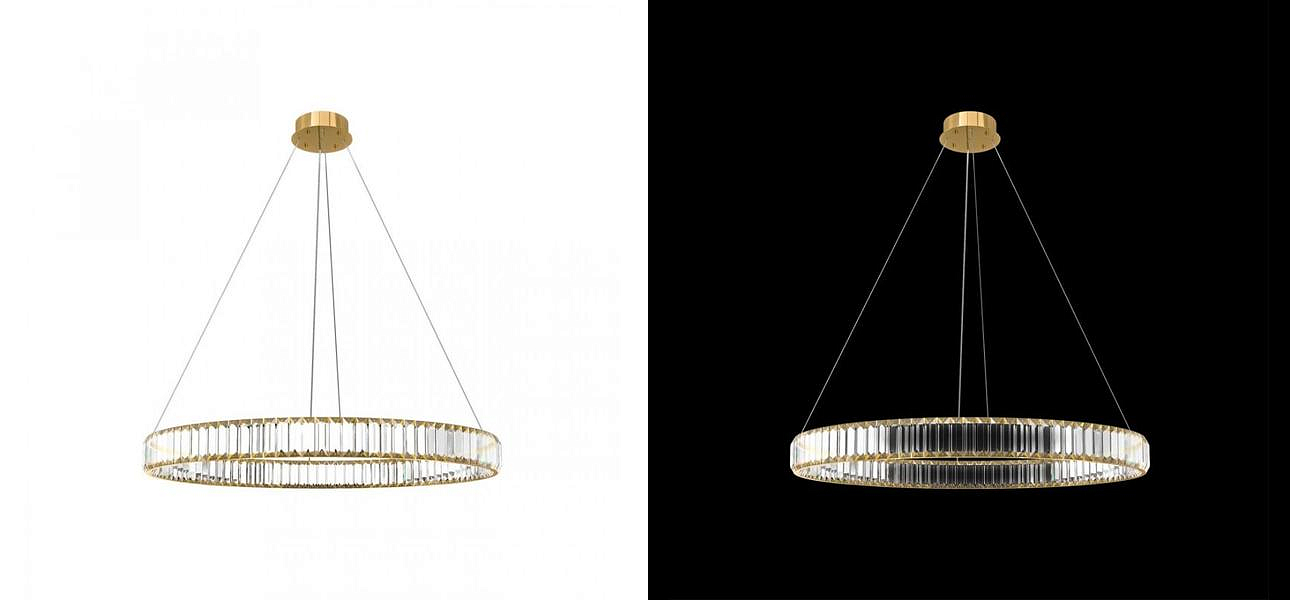 Люстра Crystal Ring Gold диаметр 80 Люстра Crystal Ring Gold диаметр 80 - Loft-Concept в Саратове