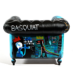 Кресло "Баския и Уорхол" Basquiat Warhol graffiti chair натуральная кожа варинант исполнения - 5 | Loft Concept в Саратове
