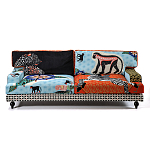 Диван с цветным принтом Qalakabusha Sofa варинант исполнения - 1 | Loft Concept в Саратове