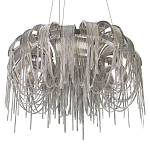 Люстра подвесная круглая с изогнутыми металлическими дугами и ниспадающими цепочками 65 см Atlantis Chain варинант исполнения - 16 | Loft Concept в Саратове