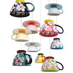 Подвесные светильники в виде чаши с цветочным орнаментом Flower Reversal варинант исполнения - 2 | Loft Concept в Саратове