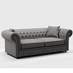 Мебельная ткань Шенилл серый цвет 142 см T4-46 варинант исполнения - 7 | Loft Concept в Саратове