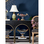 Чаша стеклянная с фигурками разноцветных попугаев на ободке 41 Eden Garden варинант исполнения - 3 | Loft Concept в Саратове