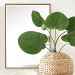 Зеркало прямоугольное в фактурной золотой раме Reflective Fabric варинант исполнения - 5 | Loft Concept в Саратове