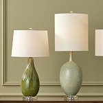 Настольная лампа зеленая грушевидной формы Rich Green Glaze варинант исполнения - 4 | Loft Concept в Саратове