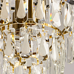 Люстра многоярусная с овальными прозрачными подвесками 36 см Harmonica варинант исполнения - 9 | Loft Concept в Саратове