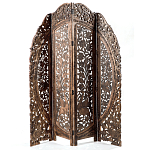 Ширма с  орнаментом ручная резьба Indian Antique Furniture варинант исполнения - 1 | Loft Concept в Саратове