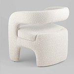 Кресло дизайнерское для лаунж зоны жемчужного цвета Pearl Lounge варинант исполнения - 6 | Loft Concept в Саратове