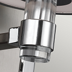 Бра цвета хром с белым цилиндрическим стеклянным плафоном Feiss варинант исполнения - 4 | Loft Concept в Саратове