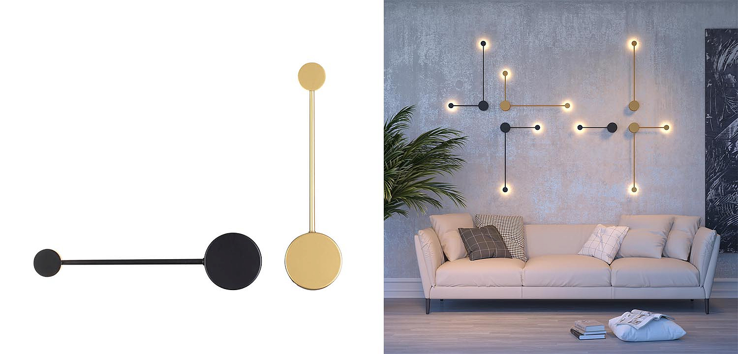 Бра Pin Wall Light Black 40 Бра Pin Wall Light Black 40 - Loft-Concept в Саратове