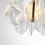 Люстра с крупными рельефным декором в виде лепестков 60 см Ethereal Bloom варинант исполнения - 5 | Loft Concept в Саратове