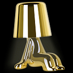 Настольная лампа фигурная цвета золото с гладким абажуром Высота 16 см Sophia варинант исполнения - 3 | Loft Concept в Саратове