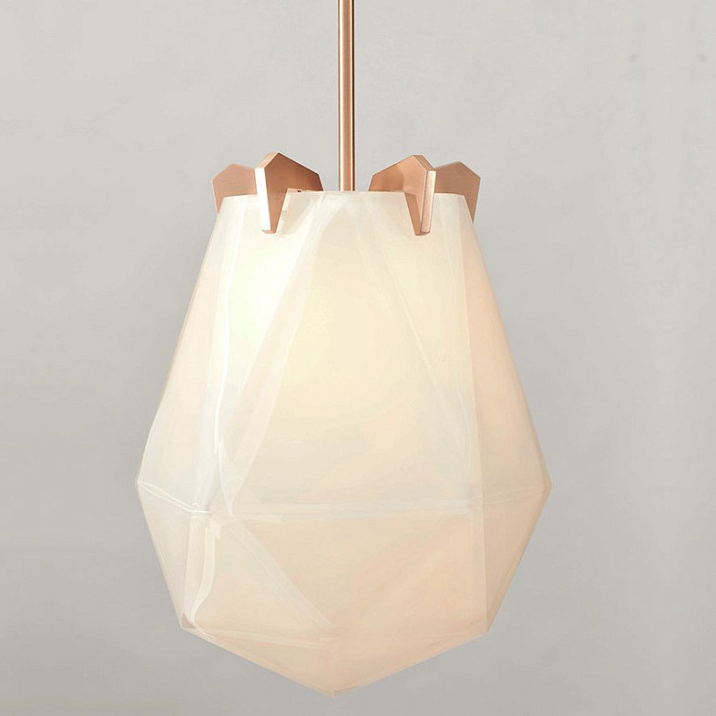 Подвесной светильник Briolette Pendants Gabriel Scott Золотой Белый Подвесной светильник Briolette Pendants Gabriel Scott Золотой Белый в Саратове | Loft Concept