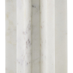 Настольная лампа мраморная с тканевым цилиндрическим абажуром Sharpened варинант исполнения - 1 | Loft Concept в Саратове