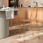 Прозрачный стул с янтарным оттенком LOUIS GHOST CHAIR варинант исполнения - 8 | Loft Concept в Саратове