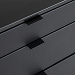 Комод из металла и кожи Guarin Chest of Drawers варинант исполнения - 5 | Loft Concept в Саратове