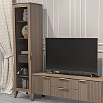 Витрина левая 1-дверная с ящиком и 5-ю полками Harper Line варинант исполнения - 2 | Loft Concept в Саратове