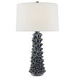 Настольная лампа с корпусом из цветков колокольчика Cascade of Blue Flowers варинант исполнения - 2 | Loft Concept в Саратове