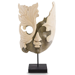 Маска ручной работы деревянная резная Mask Flower варинант исполнения - 1 | Loft Concept в Саратове