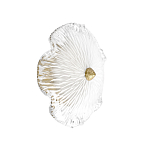 Бра в форме прозрачного стеклянного цветка с рельефной текстурой Textured Glass варинант исполнения - 1 | Loft Concept в Саратове