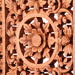 Панно из дерева квадратное Panel With Trees варинант исполнения - 2 | Loft Concept в Саратове