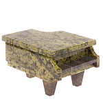 Шкатулка в виде рояля из натурального камня змеевик Stone Casket варинант исполнения - 1 | Loft Concept в Саратове