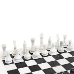 Шахматы классические с белой доской из натурального камня Мрамор Decorative Thematic Chess варинант исполнения - 2 | Loft Concept в Саратове