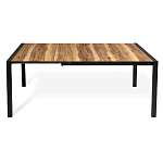 Стол обеденный раздвижной с прямоугольной столешницей на четырех черных ножках Blair варинант исполнения - 3 | Loft Concept в Саратове