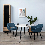 Шкаф-витрина в стиле лофт с чёрной стеклянной дверью Urban Style Space варинант исполнения - 6 | Loft Concept в Саратове