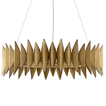 Люстра круглая с фактурным абажуром Graduated Heights варинант исполнения - 2 | Loft Concept в Саратове