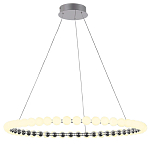 Люстра светодиодная кольцевая с круглыми плафонами белого цвета PEARLS Suspension 80 варинант исполнения - 2 | Loft Concept в Саратове