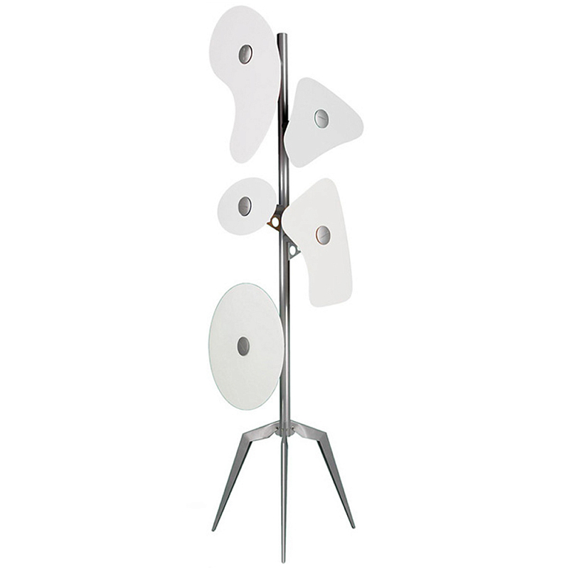 Торшер Orbital Floor Lamp White Хром Белый в Саратове | Loft Concept 